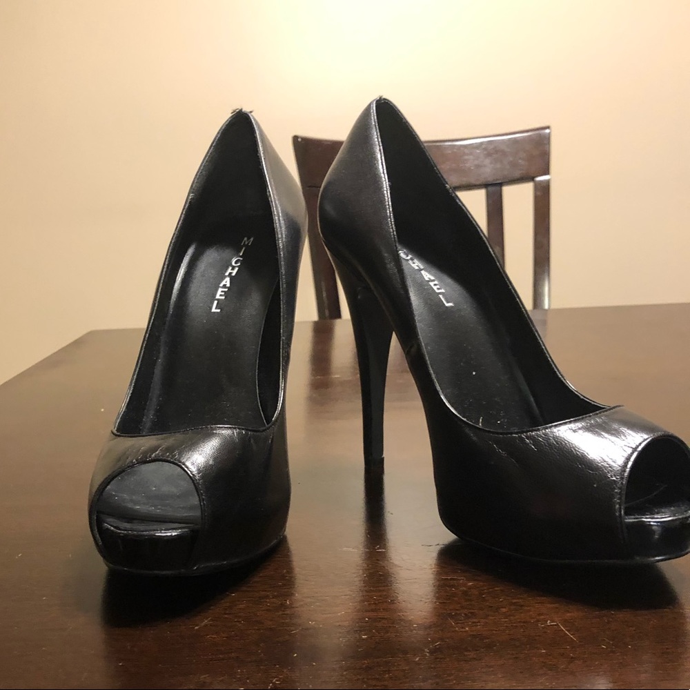 Michael Shannon peep toe high heels